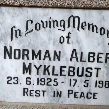 MYKLEBUST Norman Albert 1925-1987