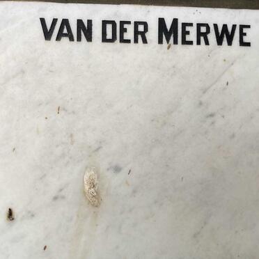 MERWE, VAN DER