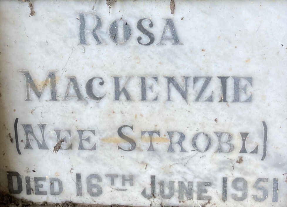MACKENZIE Rosa nee STROBL -1951
