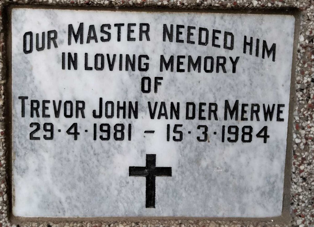 MERWE Trevor John, van der 1981-1984
