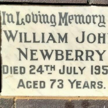 NEWBERRY William John -1954