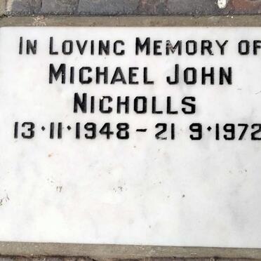 NICHOLLS Michael John 1948-1972