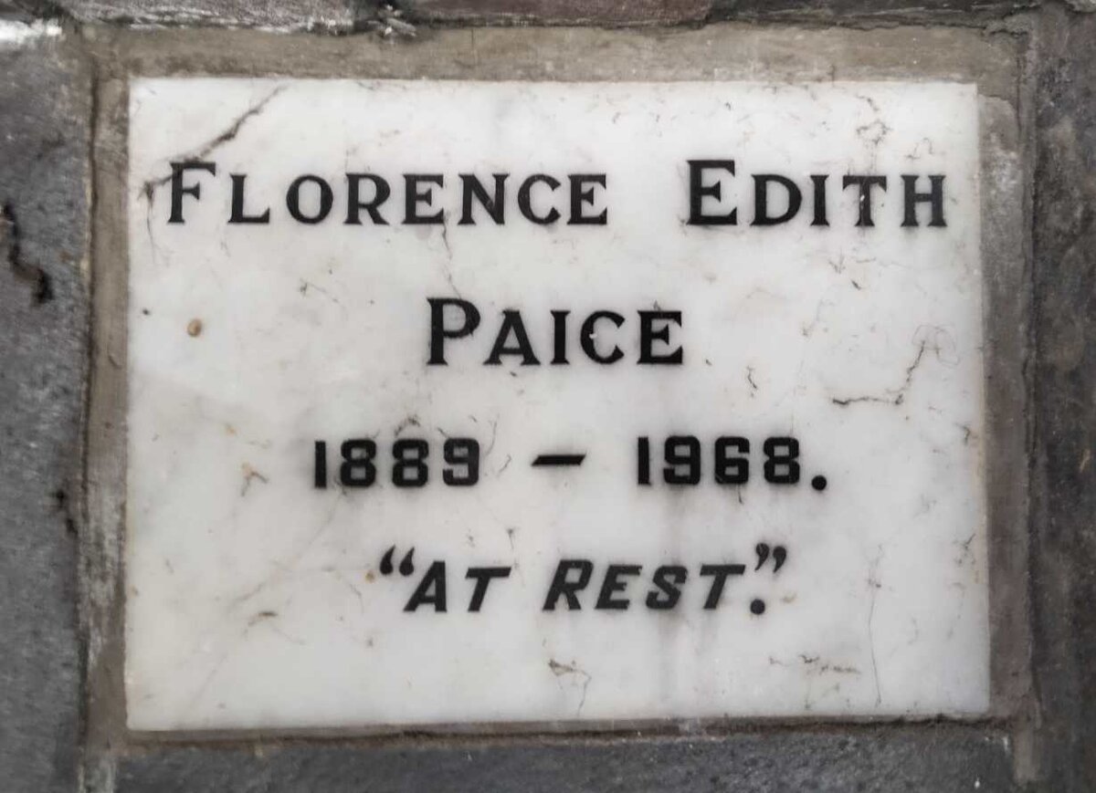 PAICE Florence Edith 1889-1968