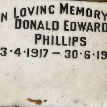 PHILLIPS Donald Edward 1917-1972