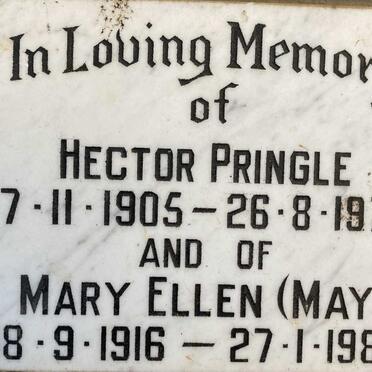 PRINGLE Hector 1905-1974 & Mary Ellen 1916-1984