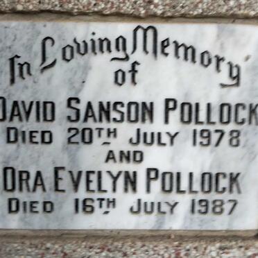 POLLOCK David Sanson -1978 & Ora Evelyn -1987