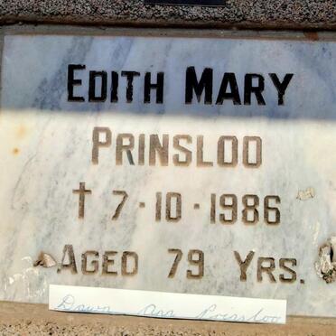 PRINSLOO Edith Mary -1986