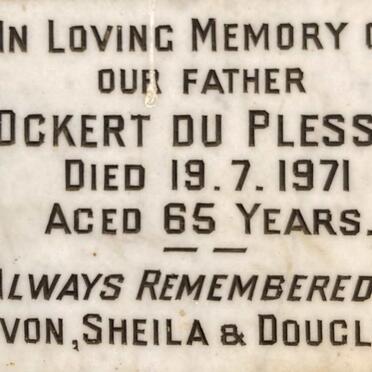 PLESSIS Ockert, du -1971