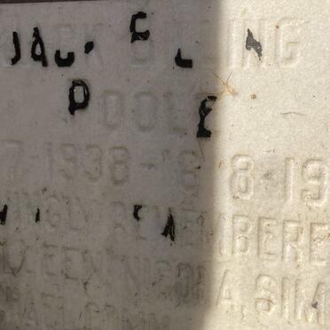 POOLE Jack Billing 1938-1988