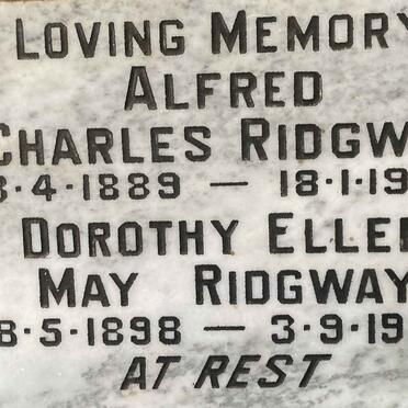 RIDGWAY Charles 1889-1963 & May 1898-1982