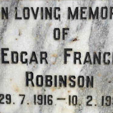 ROBINSON Edgar Francis 1916-1994