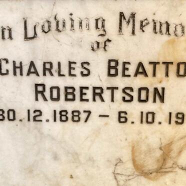 ROBERTSON Charles Beatton 1887-1970