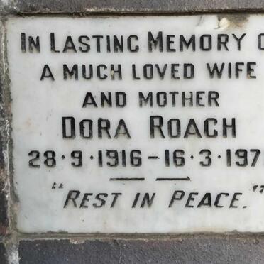 ROACH Dora 1916-1972