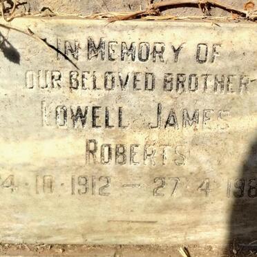 ROBERTS Lowell James 1912-1986