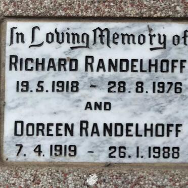 RANDELHOFF Richard 1918-1976 & Doreen 1919-1988