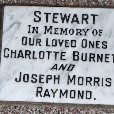STEWART Joseph Morris Raymond & Charlotte Burnett