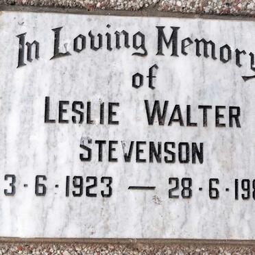 STEVENSON Leslie Walter 1923-1986