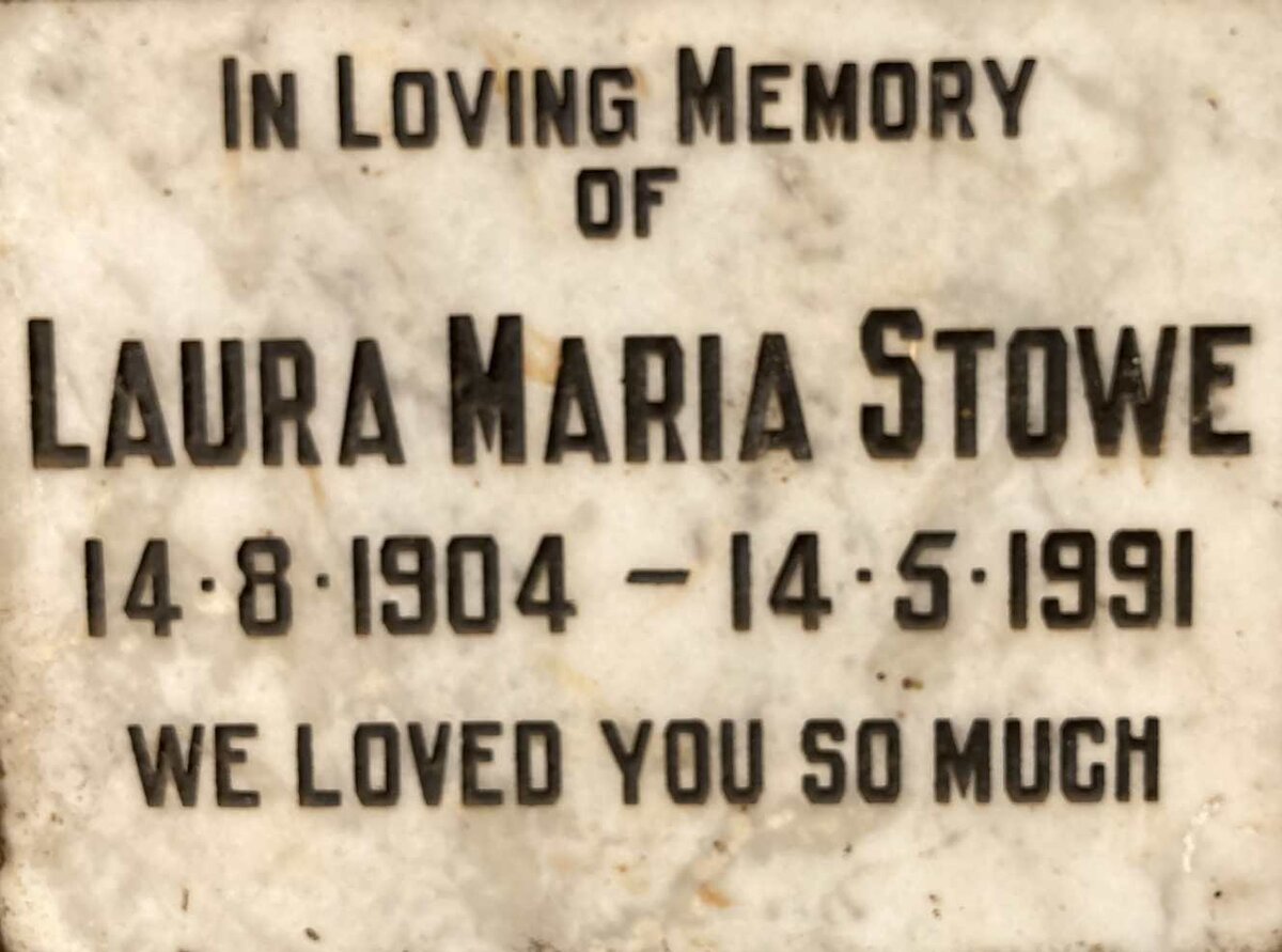 STOWE Laura Maria 1904-1991