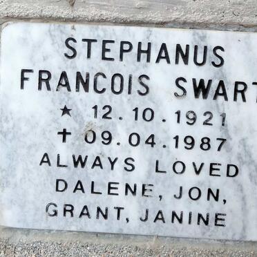 SWART Stephanus Francois 1921-1987