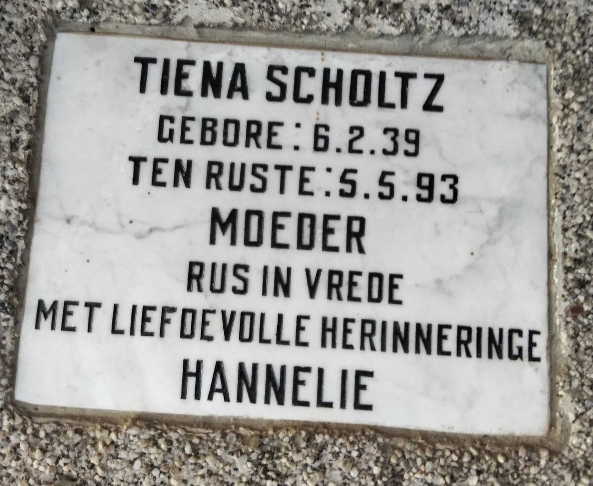 SCHOLTZ Tiena 1939-1993