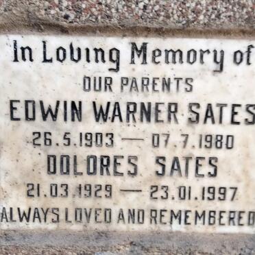 SATES Edwin Warner 1903-1980 & Dolores 1929-1997