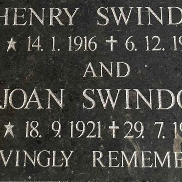SWINDON Henry 1916-1983 & Joan 1921-1995