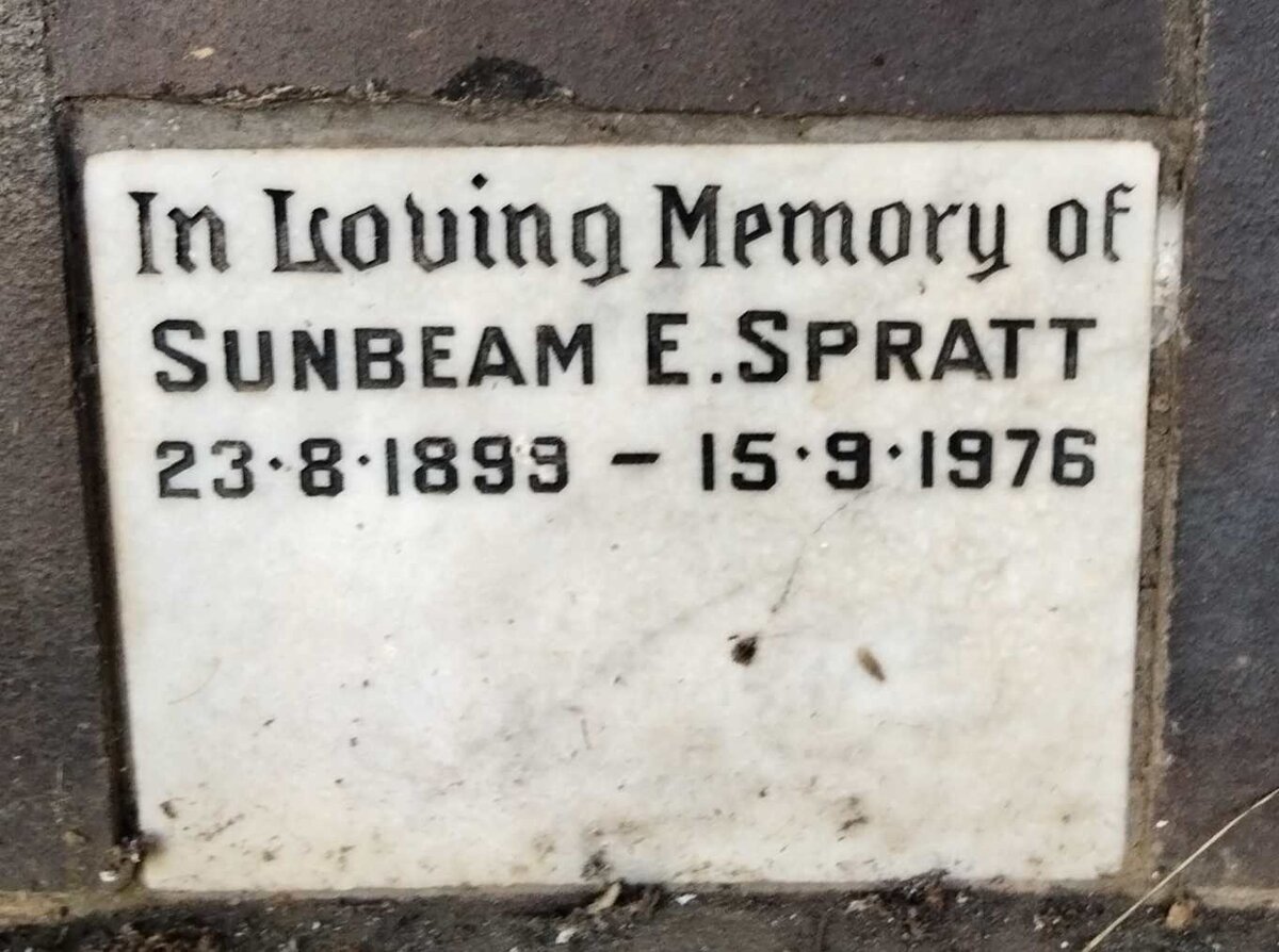 SPRATT Sunbeam E. 1899-1976