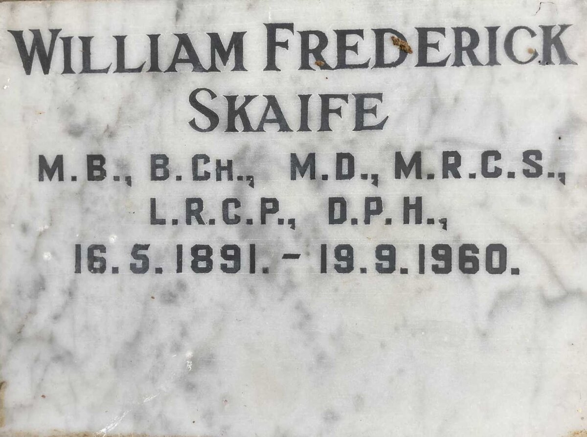 SKAIFE William Frederick 1891-1960
