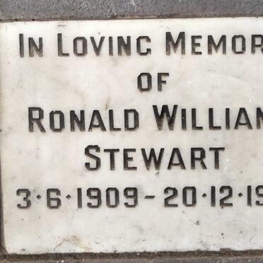STEWART Ronald William 1909-1974