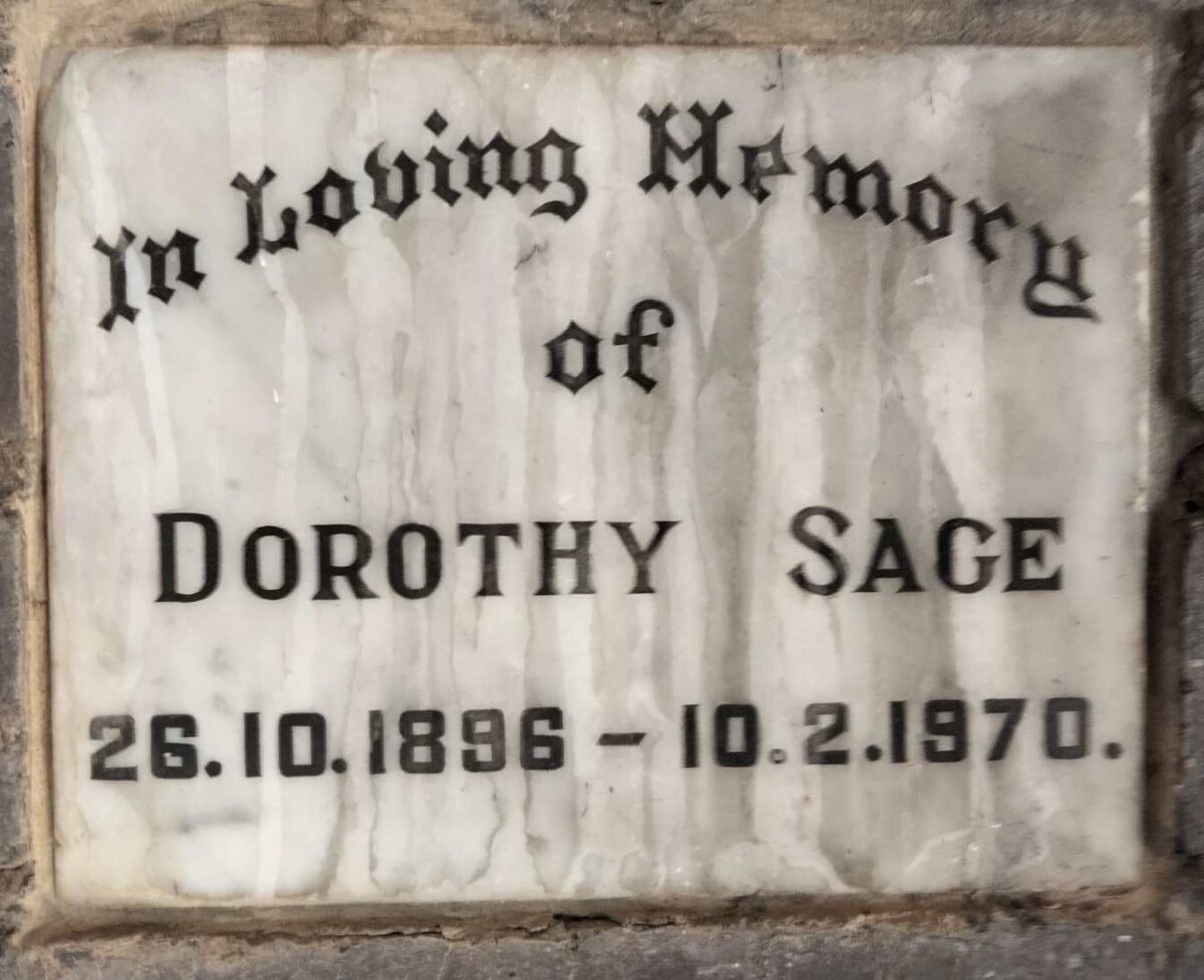 SAGE Dorothy 1896-1970