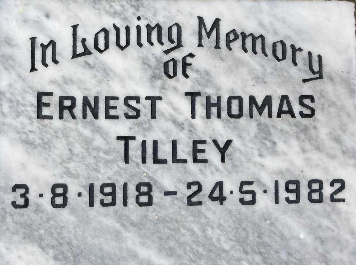 TILLEY Ernest Thomas 1918-1982
