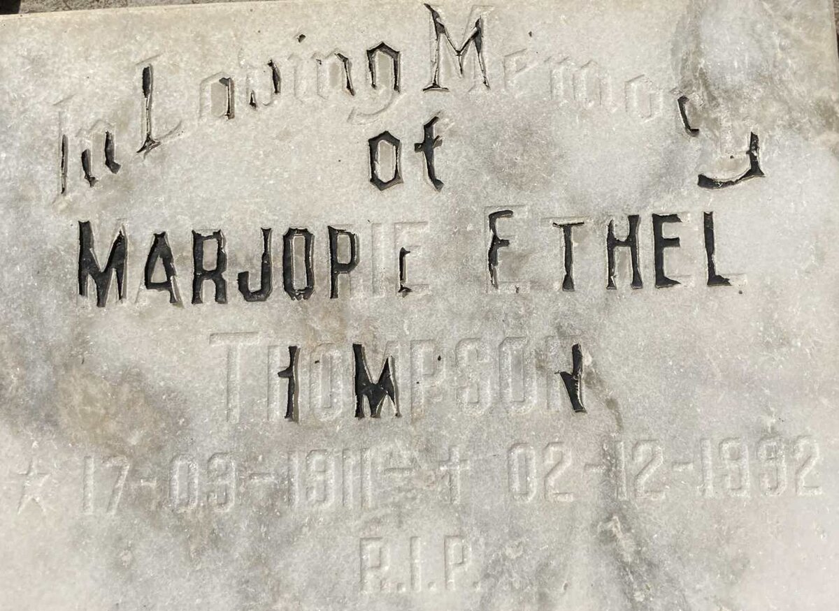 THOMPSON Marjorie Ethel 1911-1992