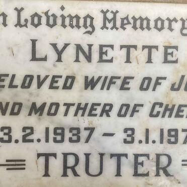 TRUTER Lynette 1937-1970