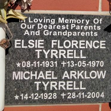 TYRRELL Michael Arklow 1928-2004 & Elsie Florence 1931-1970