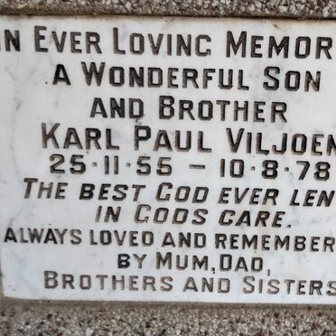 VILJOEN Karel Paul 1955-1978