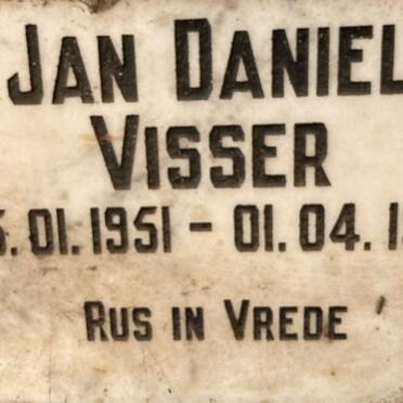 VISSER Jan Daniel 1951-1991