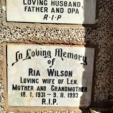 WILSON Ria 1931-1993