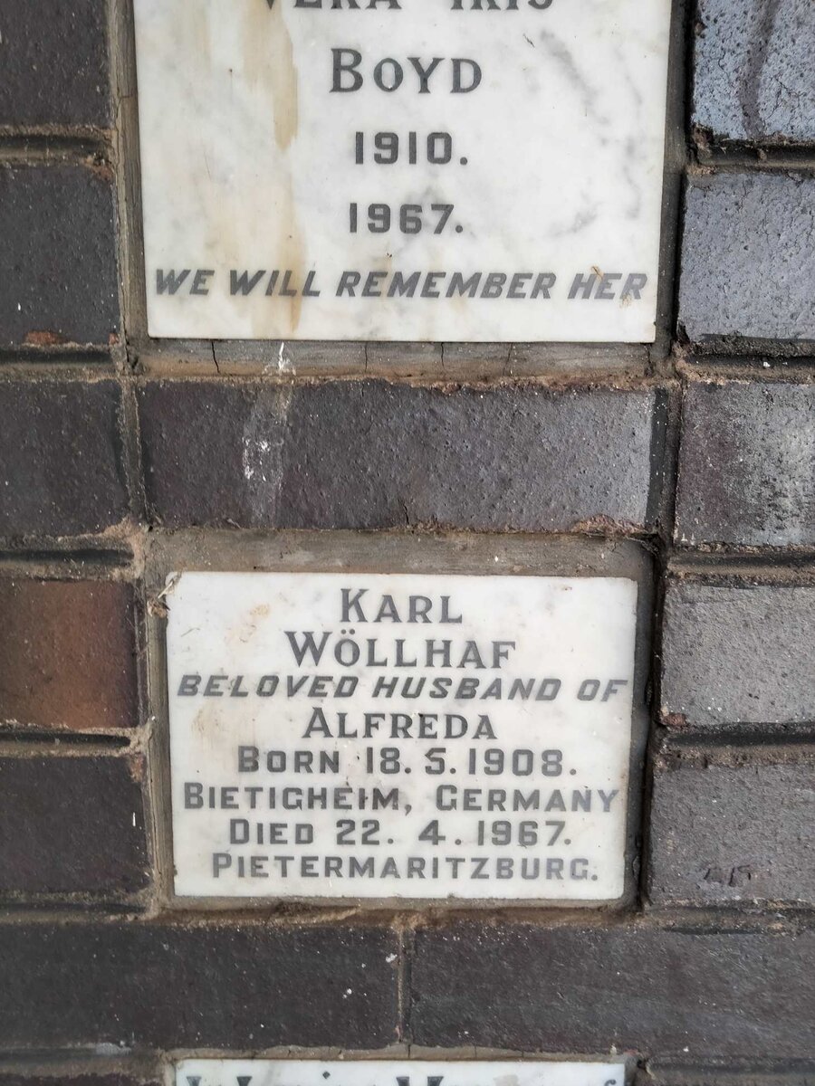 WOLLHAF Karl 1908-1967