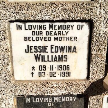 WILLIAMS Jessie Edwina 1906-1991