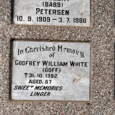 WHITE Godfrey William -1982