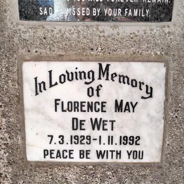 WET Florence May, de 1929-1992