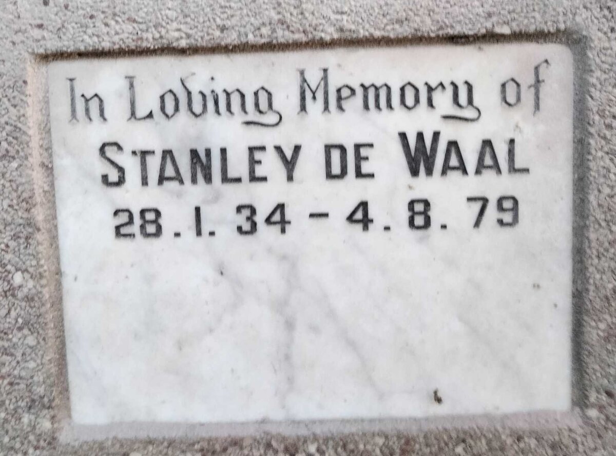 WAAL Stanley, de 1934-1979