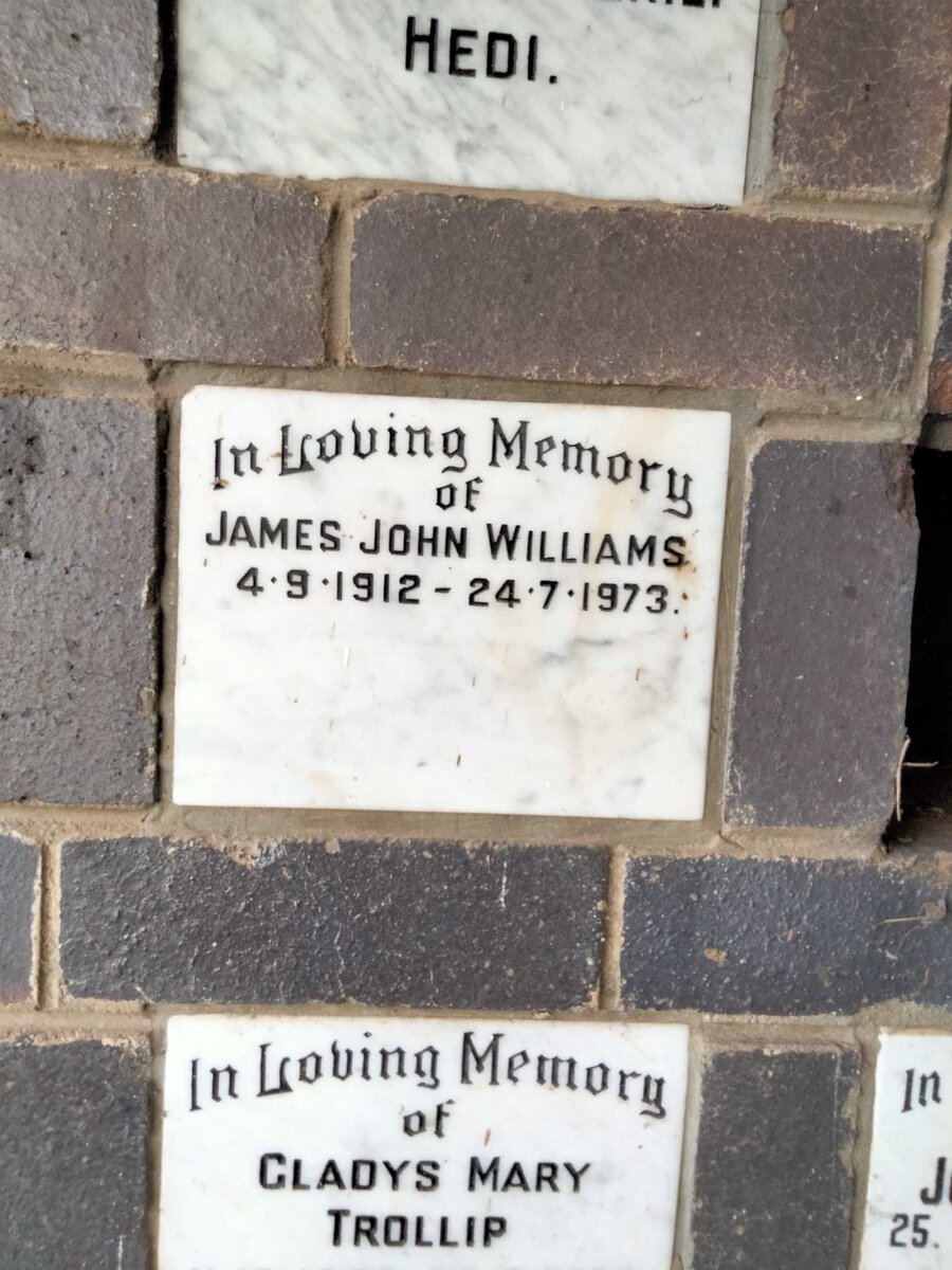 WILLIAMS James John 1912-1973