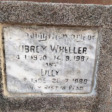 WHEELER Aubrey 1900-1987 & Lilly 1905-1988