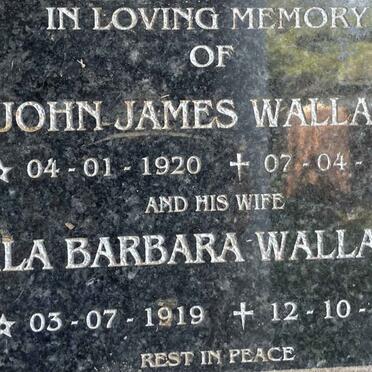 WALLACE John James 1920-1996 & Ila Barbara 1919-2013