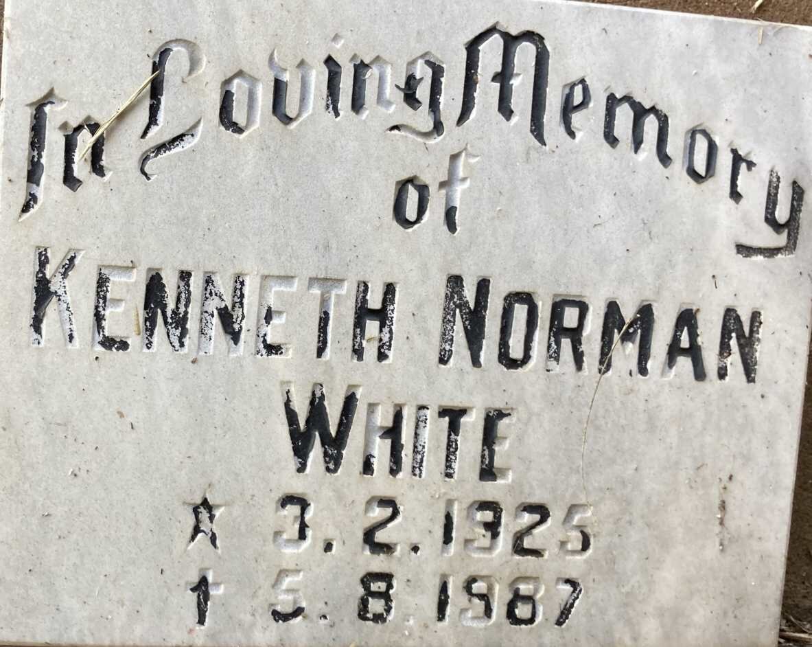 WHITE Kenneth Norman 1925-1987