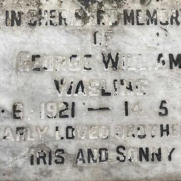 WASLING George William 1921-1988
