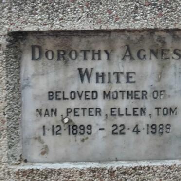 WHITE Dorothy Agnes 1899-1989