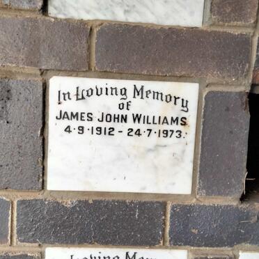 WILLIAMS James John 1912-1973