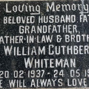 WHITEMAN William Cuthbert 1937-1994